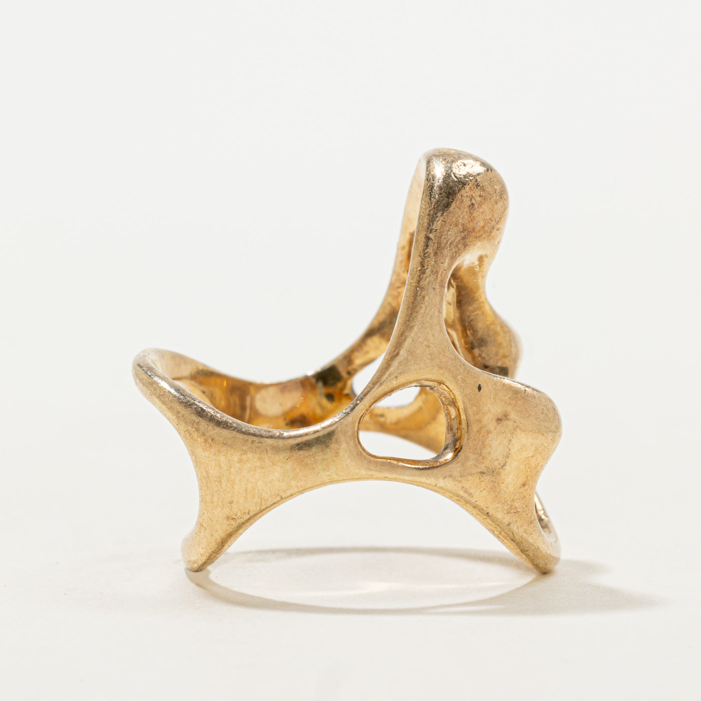 14k Yellow Gold Freeform Ring | SZ 8