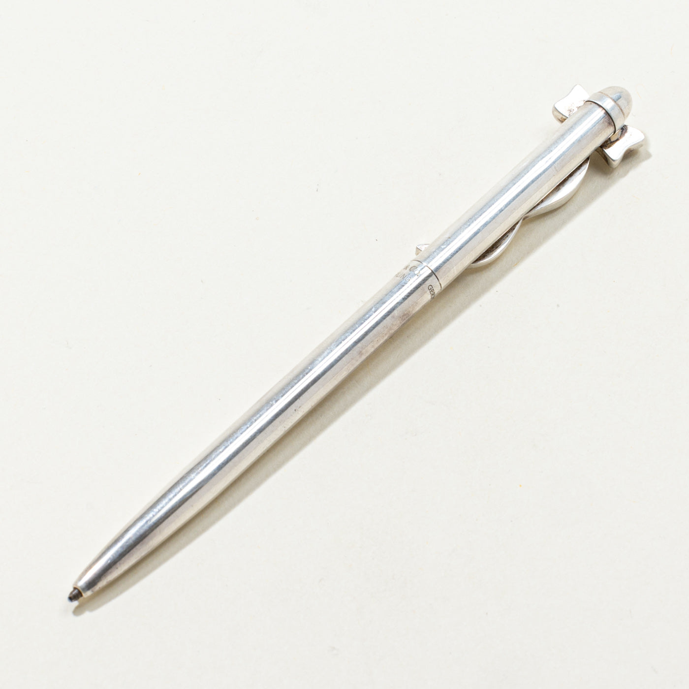 'Tiffany & Co' Bow & Ribbon Sterling Silver Pen