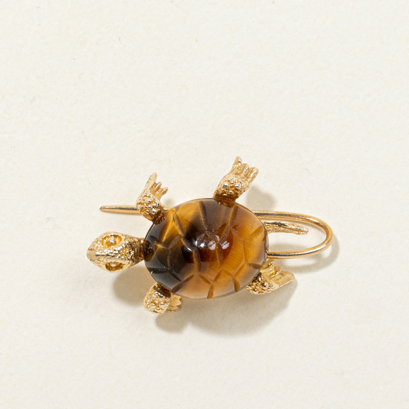 Tigers Eye Turtle Hair Accesory | 5.60ct