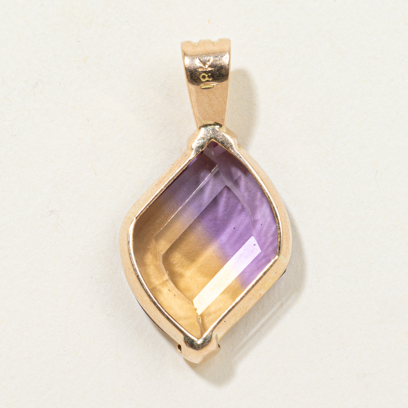 Solitaire Freeform Ametrine Pendant | 10.00ct
