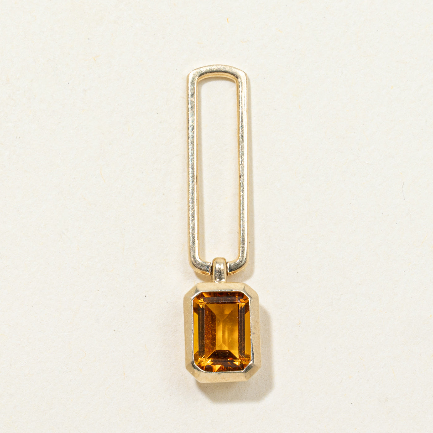 'Effy' Bezel Set Citrine Pendant | 0.62ct