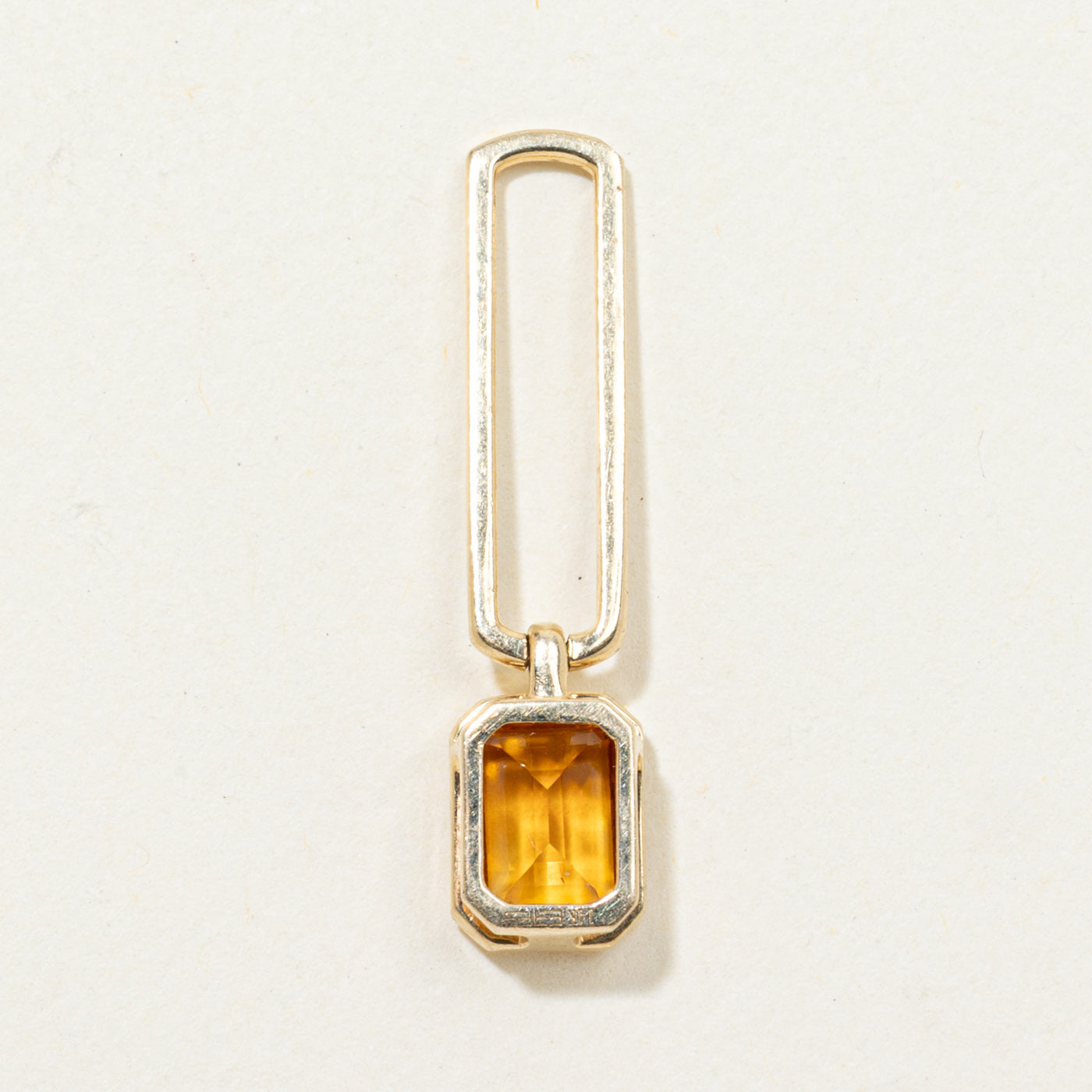 'Effy' Bezel Set Citrine Pendant | 0.62ct
