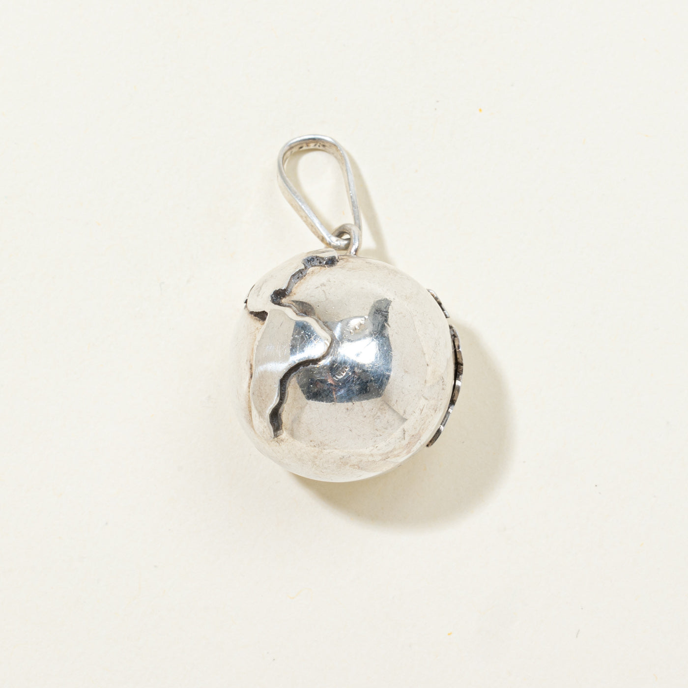 Sterling Silver Globe Charm
