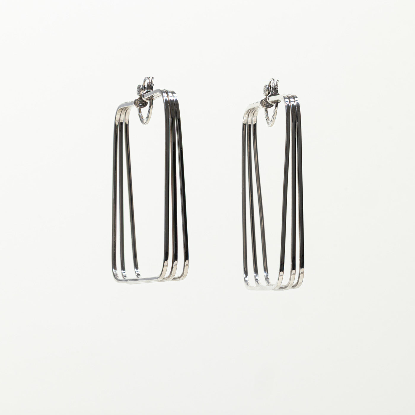 'Simone I. Smith' Galaxy Hoop Earrings | Resin Accent Stones