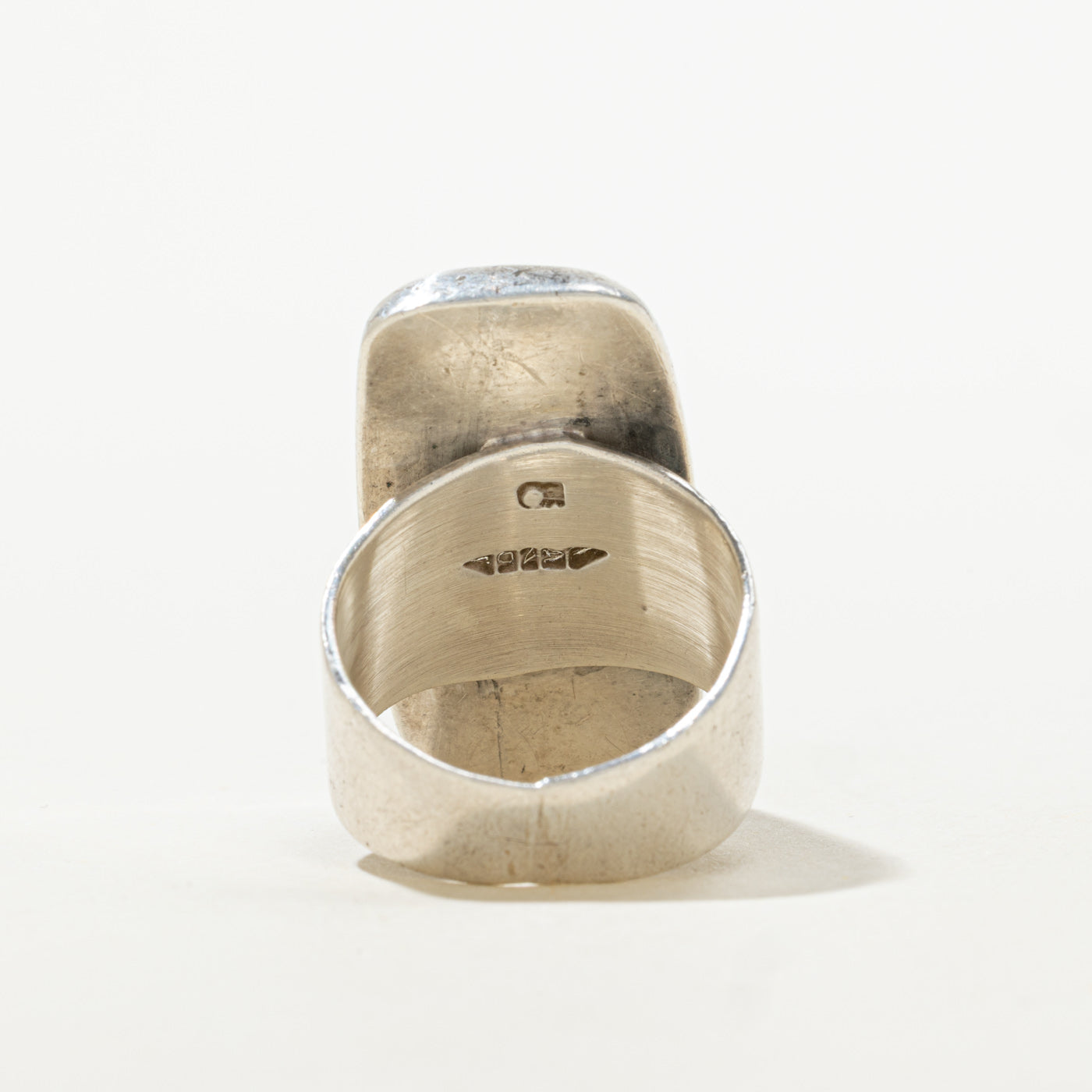 Sterling Silver Modernist Statement Ring | SZ 7
