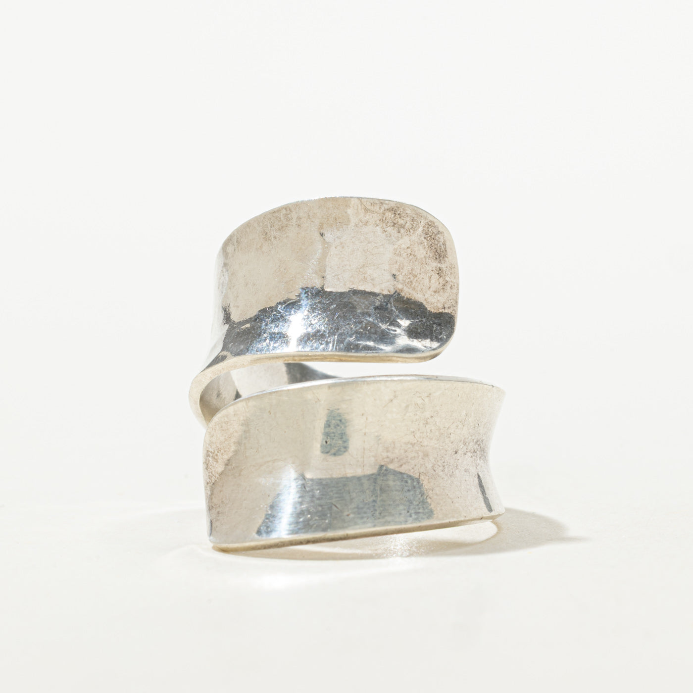 Sterling Silver Wide Wrap Ring | SZ 7.5