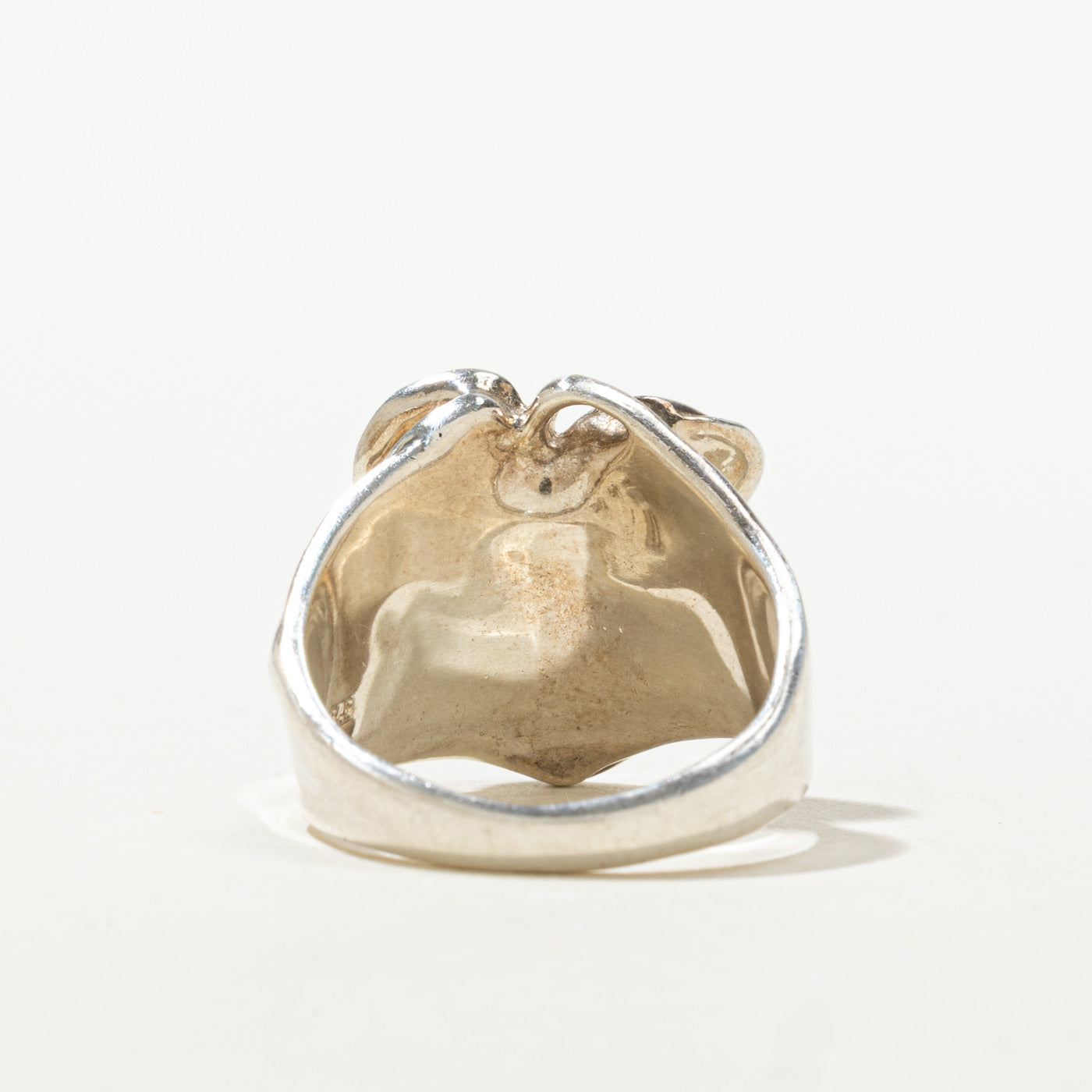 Sterling Silver Sculptural Abstract Ring | SZ 7.25