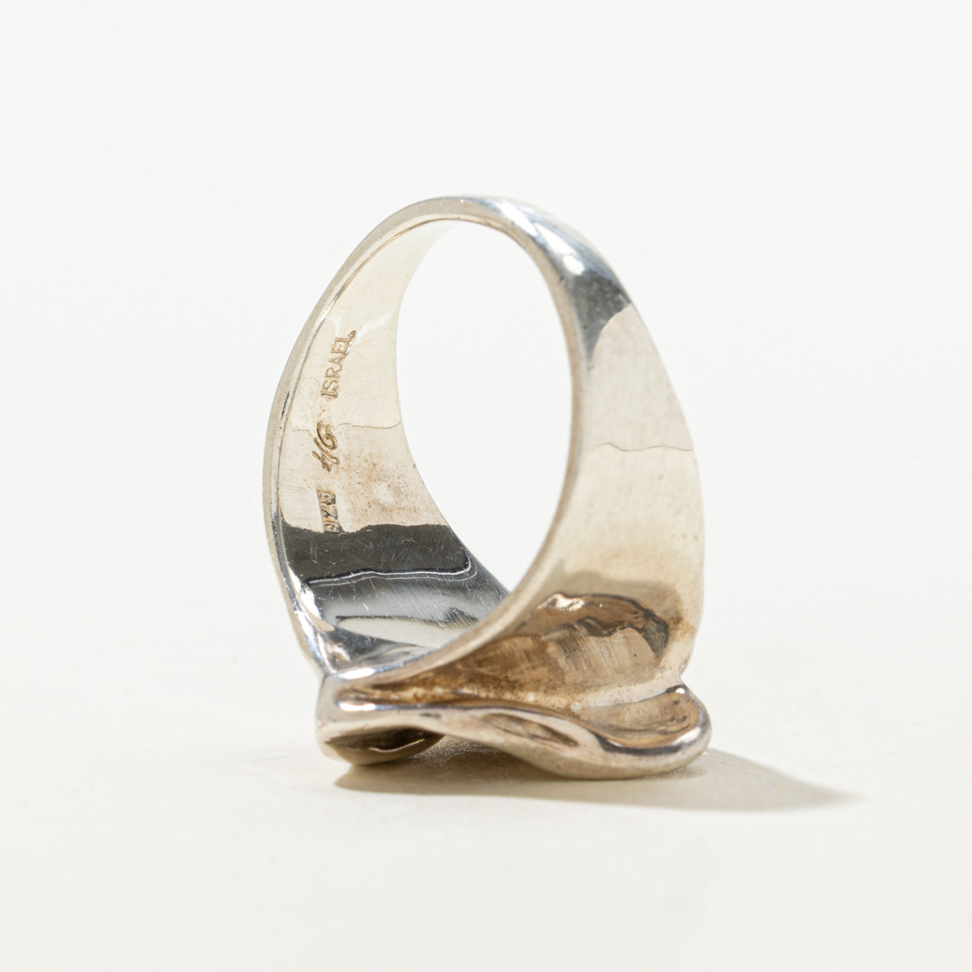 Sterling Silver Sculptural Abstract Ring | SZ 7.25