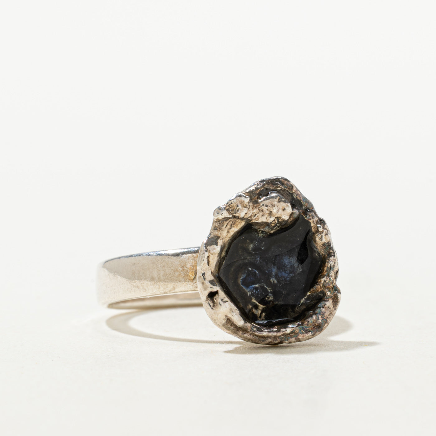 Sterling Silver Nuggety Abstract Ring | SZ 6.5