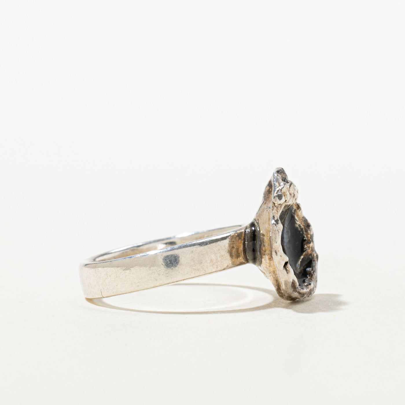 Sterling Silver Nuggety Abstract Ring | SZ 6.5