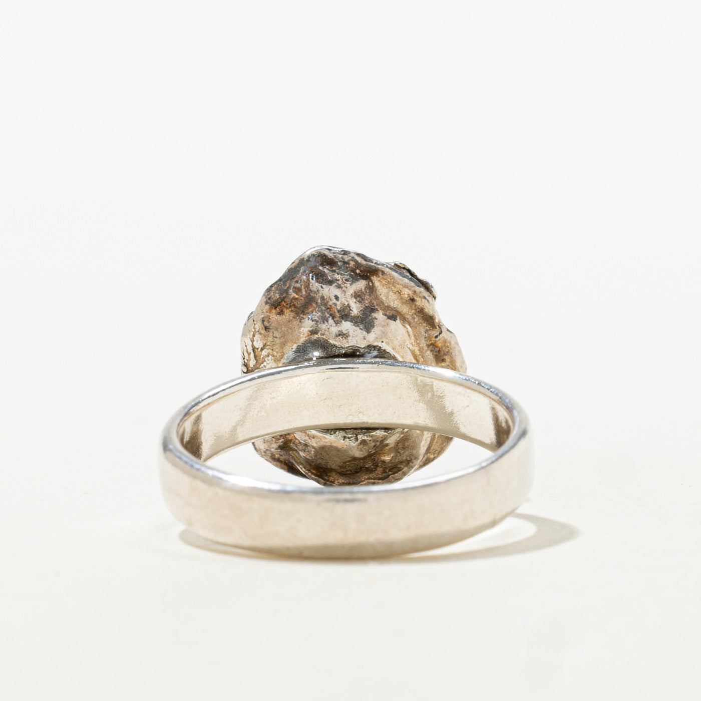 Sterling Silver Nuggety Abstract Ring | SZ 6.5
