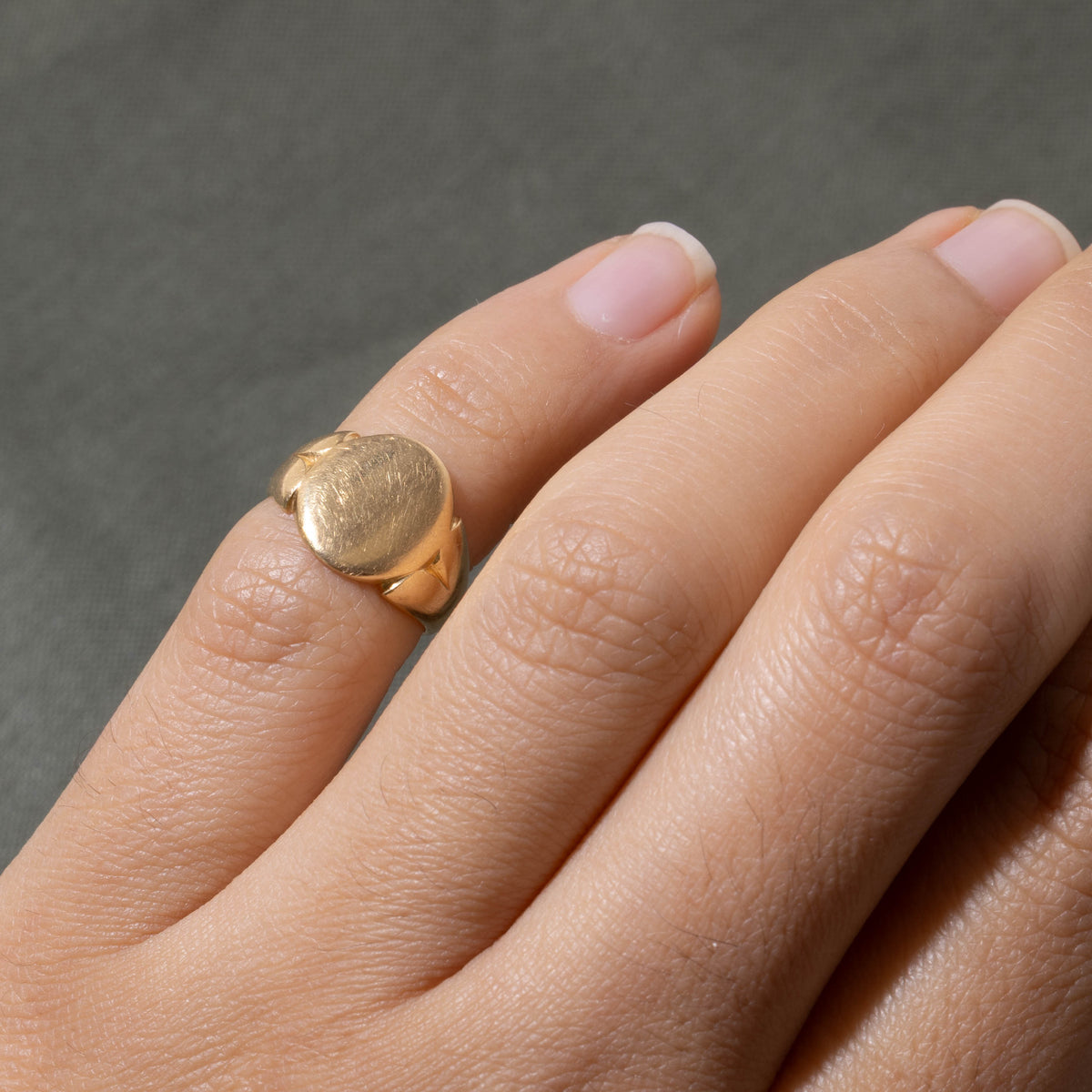 1910 Chester Yellow Gold Signet Ring | SZ 1.75