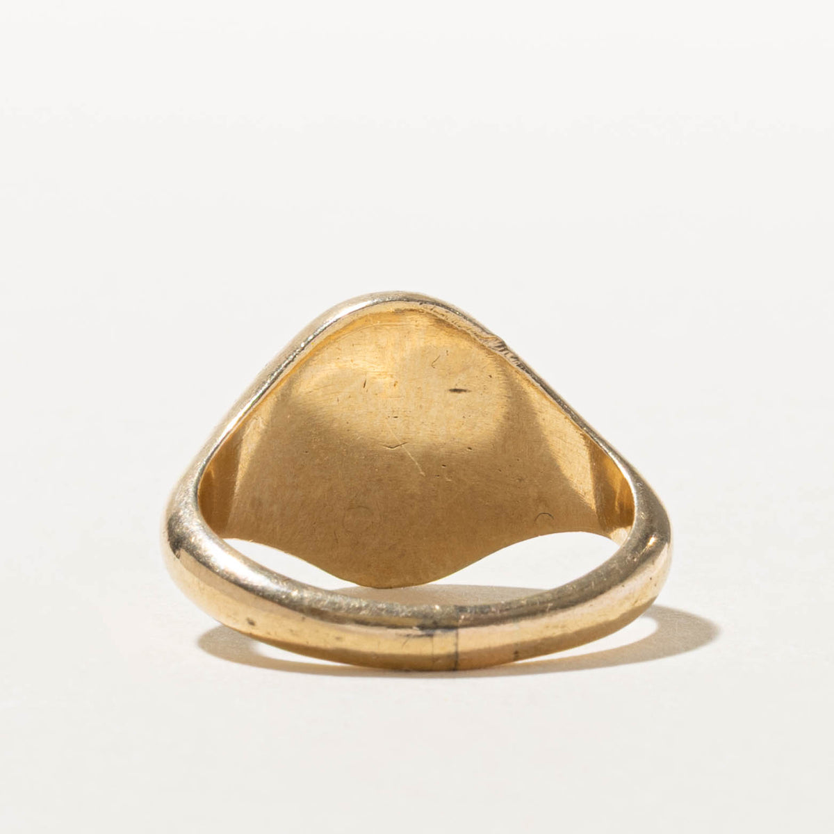 1986 Birmingham Yellow Gold Intaglio Signet Ring | SZ 9.5