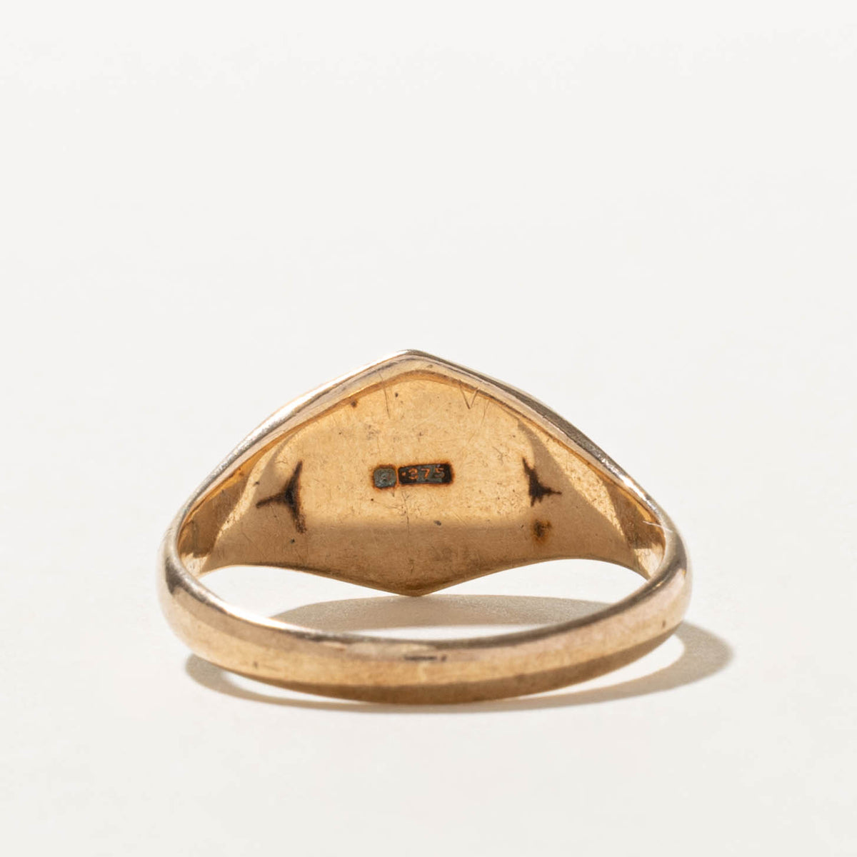 1932 Birmingham Yellow Gold Initialized Signet Ring | SZ 9.5