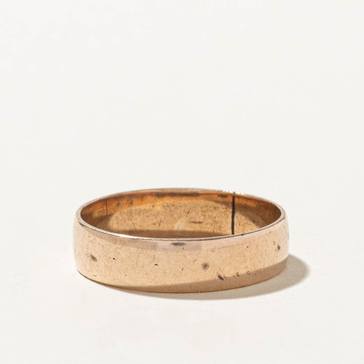 1915 London Yellow Gold Band Cigar Band | 4.6mm | SZ 6.75