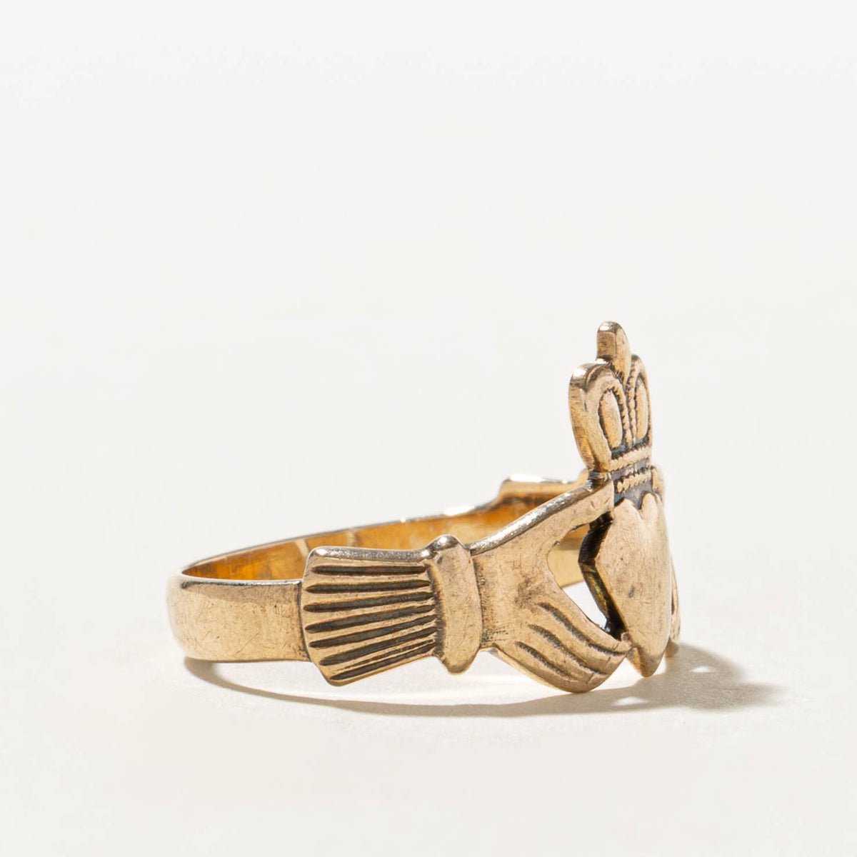 1975 Dublin Yellow Gold Claddagh Ring | SZ 7