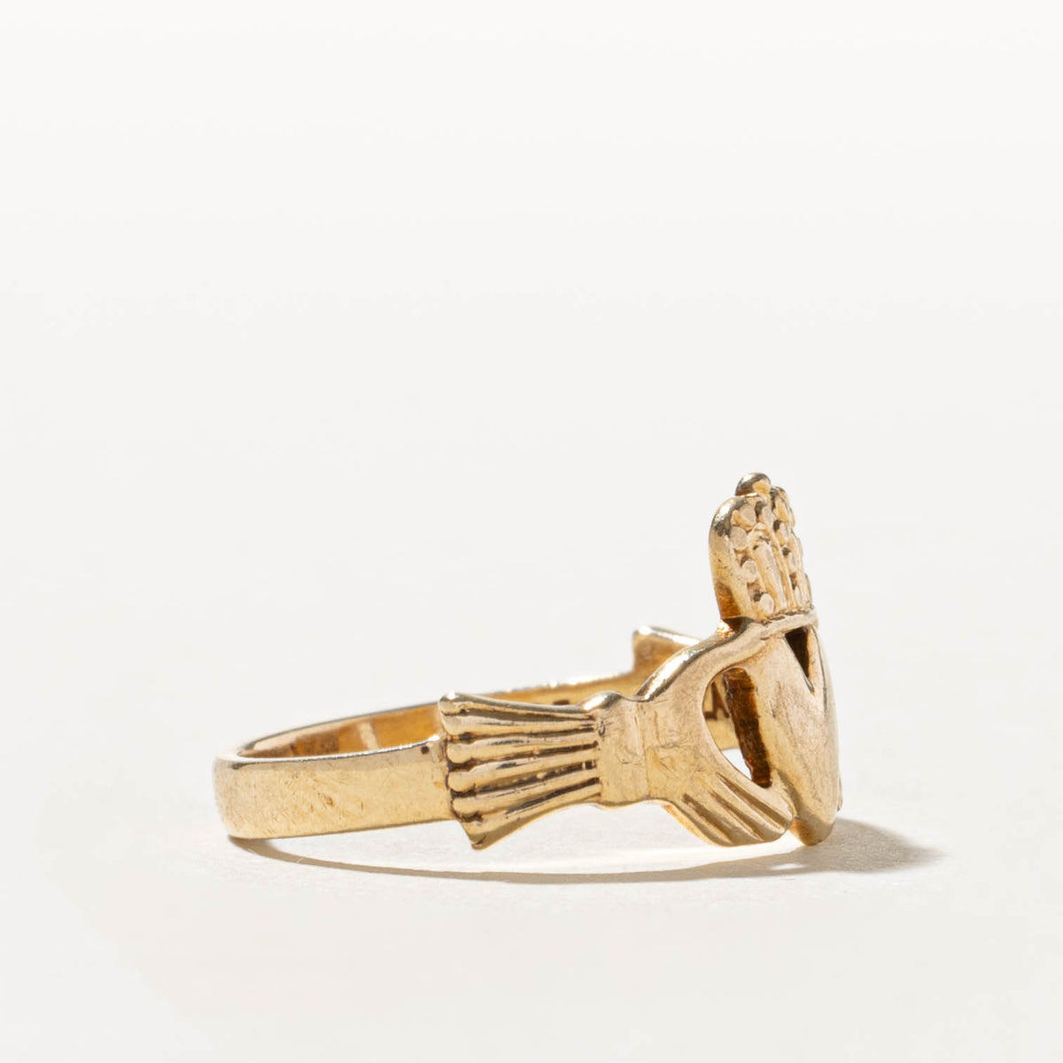 1987 Dublin Yellow Gold Claddagh Ring | SZ 7