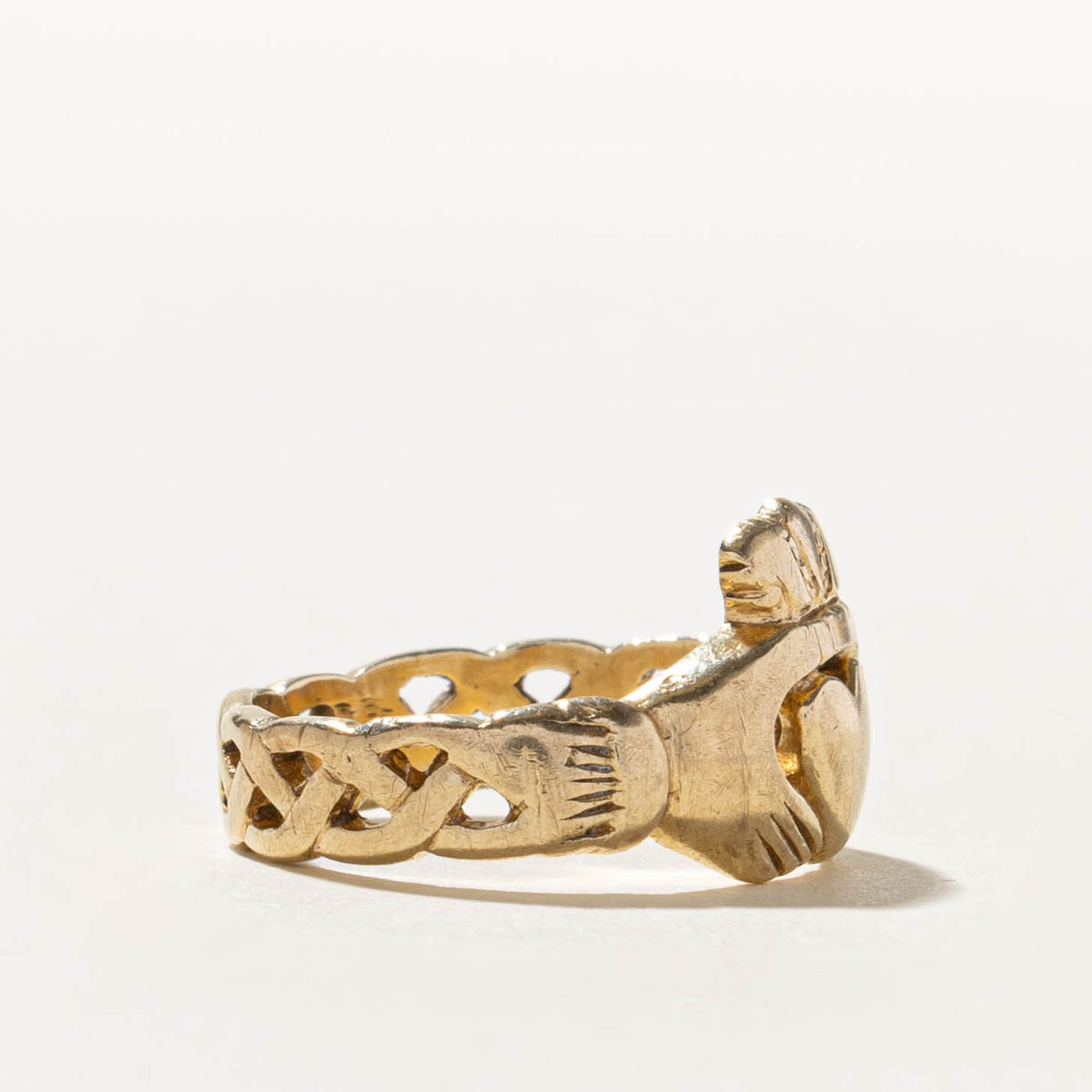 Birmingham Yellow Gold Claddagh Ring | SZ 4.5