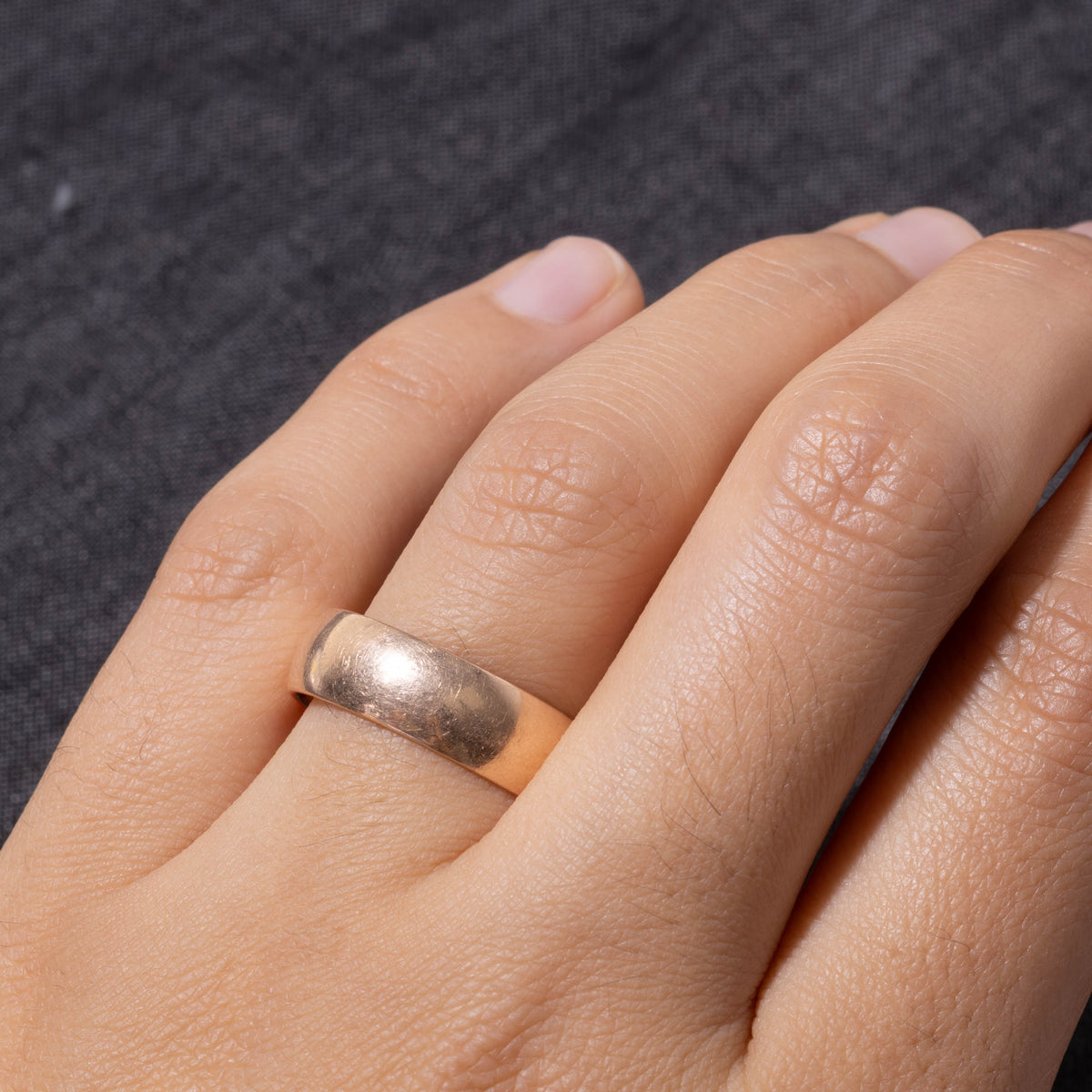 1978 Soviet Hallmarked Ukraine Rose Gold Band | 6.27mm |SZ 9