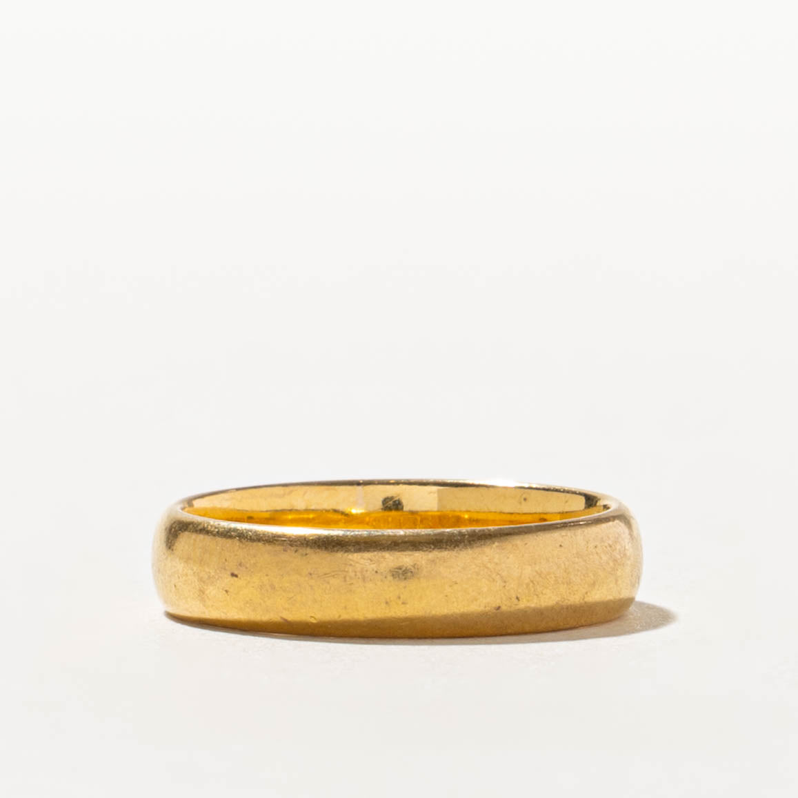 1928 Birmingham Yellow Gold Band | 4.1mm | SZ 5.25