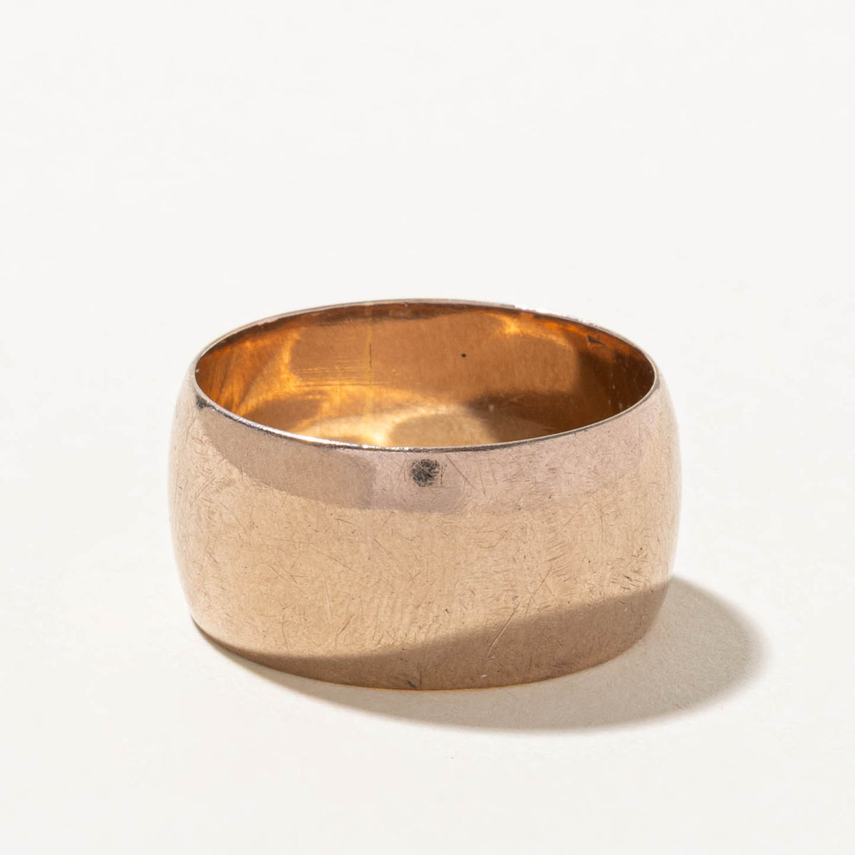 1970 Soviet Hallmarked Kharkov Rose Gold Cigar Band | 10.1mm | SZ 10