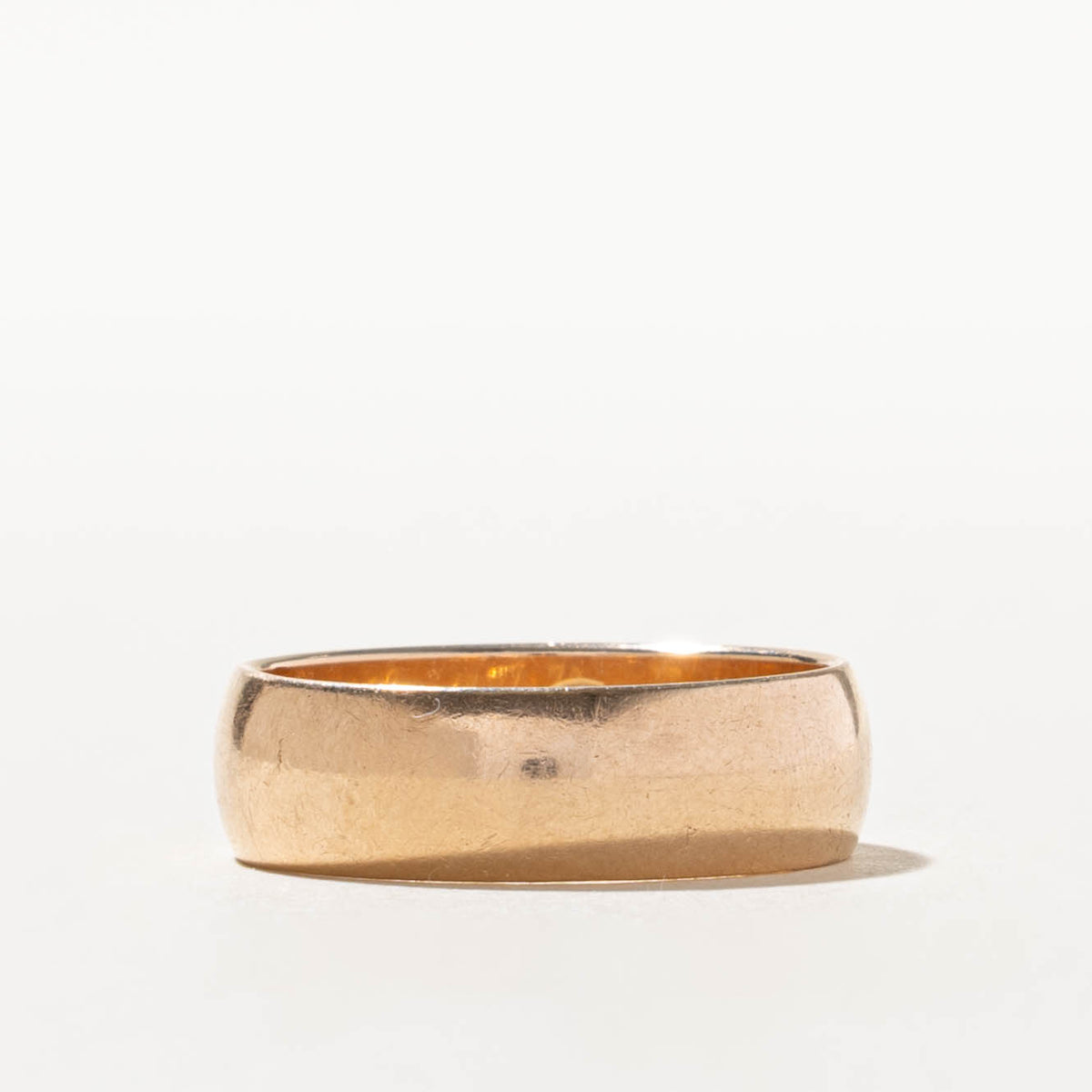 1978 Soviet Hallmarked Ukraine Rose Gold Band | 6.27mm |SZ 9