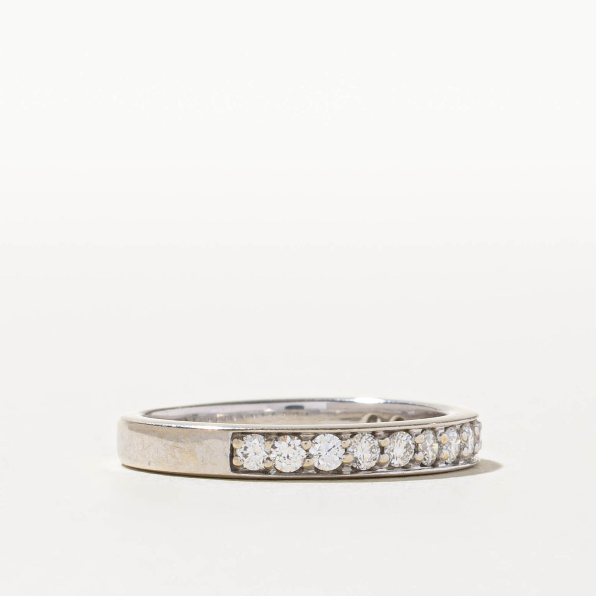 14k Semi Eternity Diamond Band | 0.59ctw | 3.16mm | SZ 8