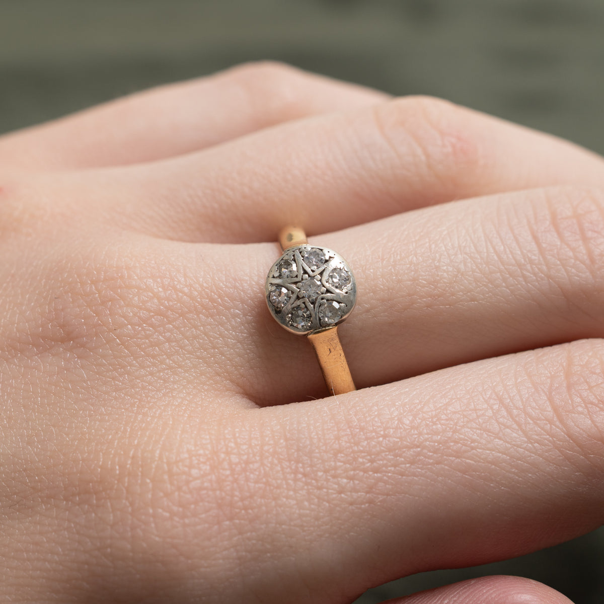 18k Diamond Cluster Star Ring | 0.20ctw | SZ 7.25