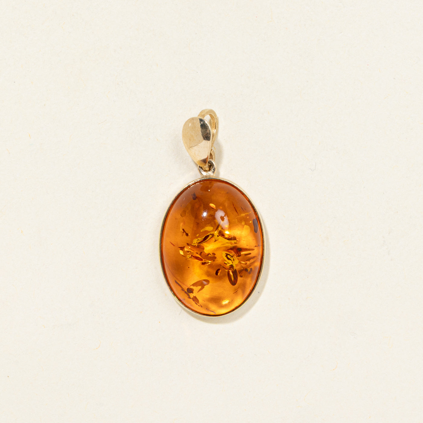 Pendentif Ambre Cabochon 14K | 6,00ct