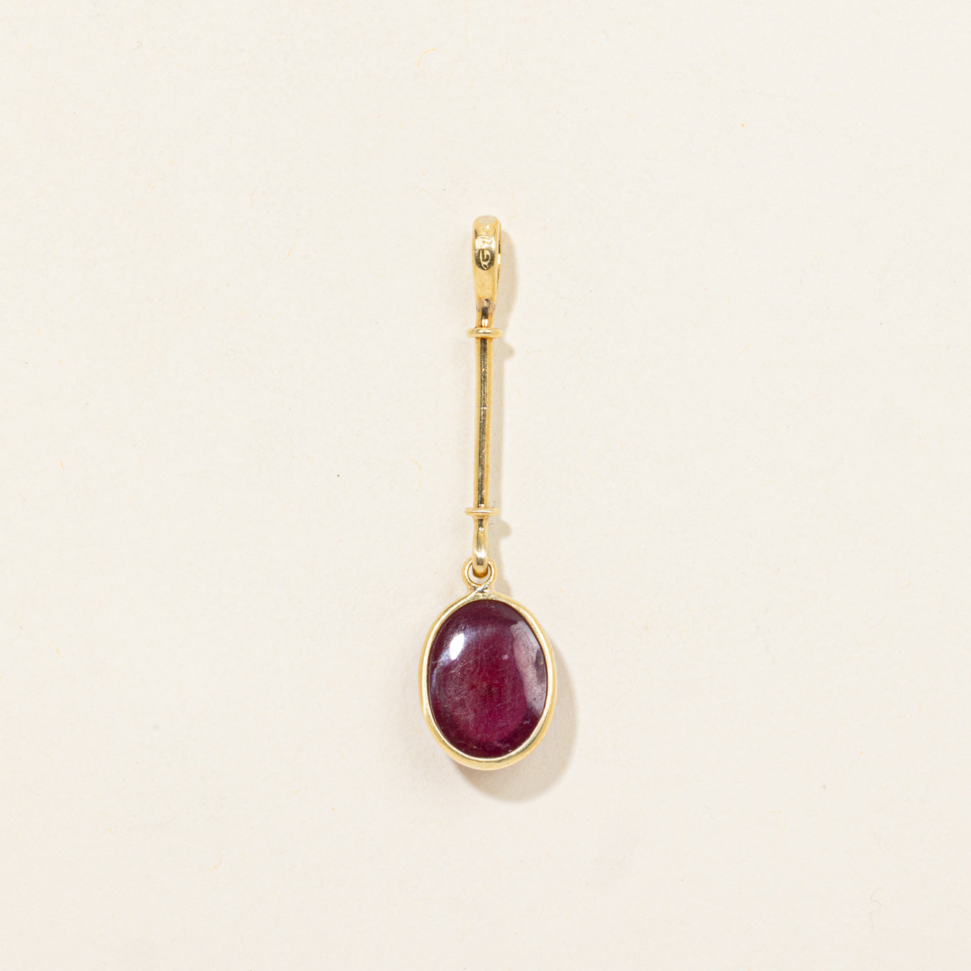 Pendentif goutte en verre cabochon 14 carats | 7,00 ct