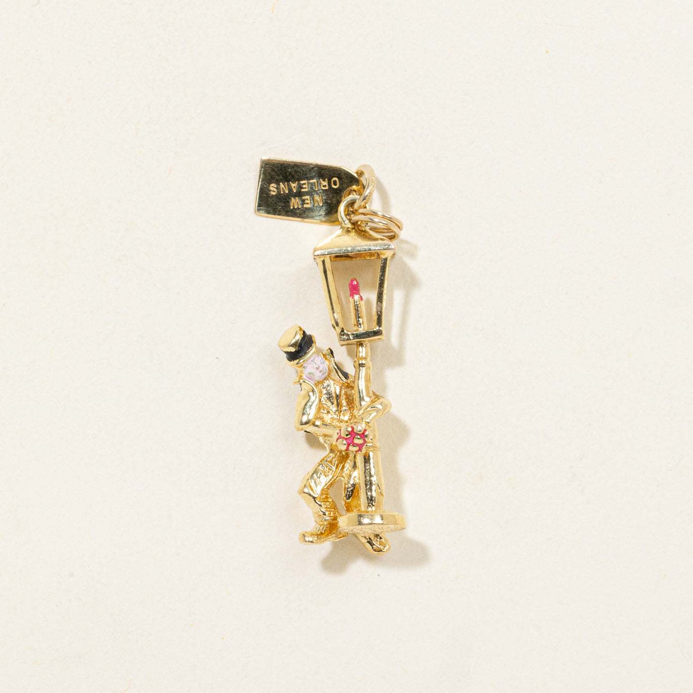 14K New Orleans Street Lamp Charm