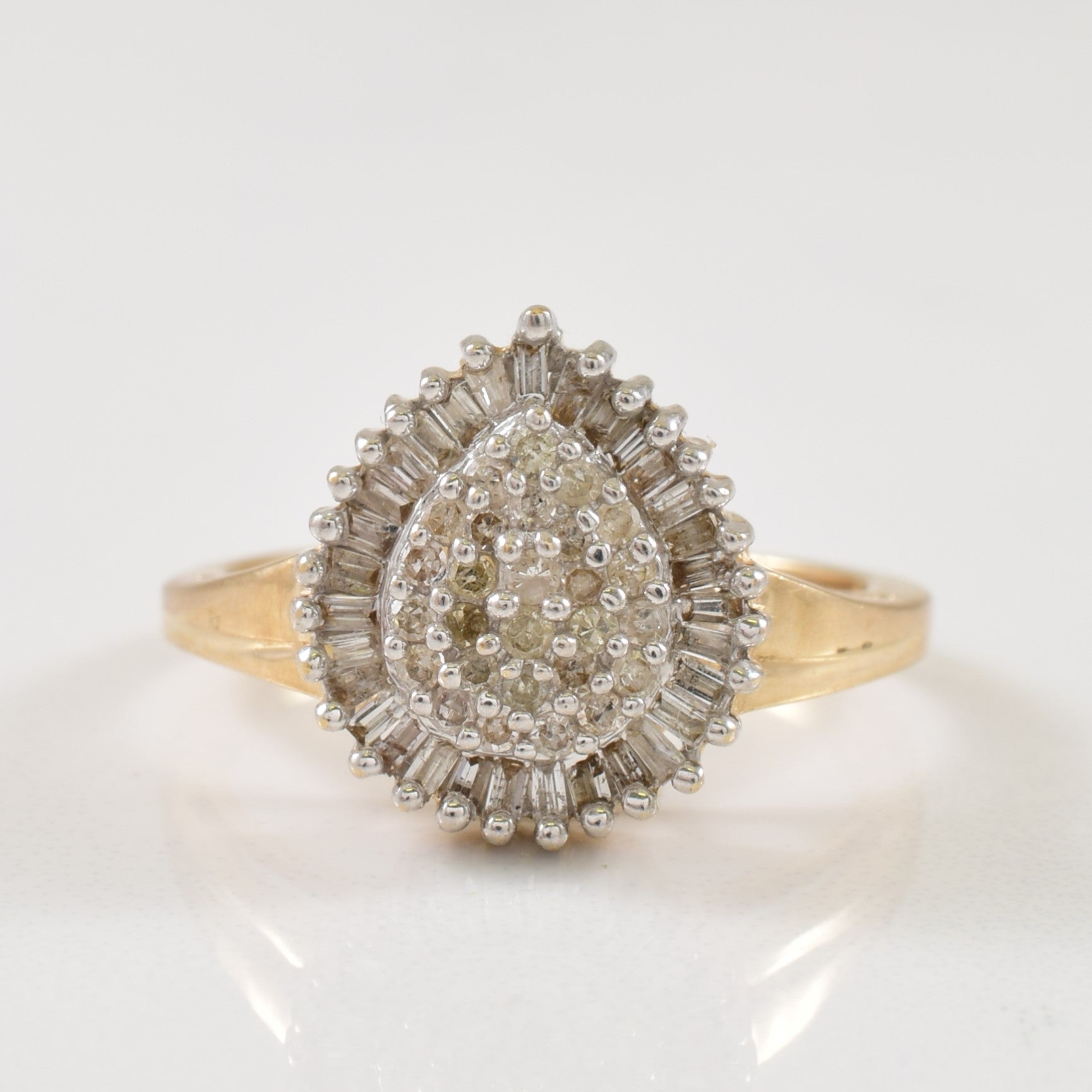 Pear Shaped Diamond Ring | 0.30ctw | SZ 7 |