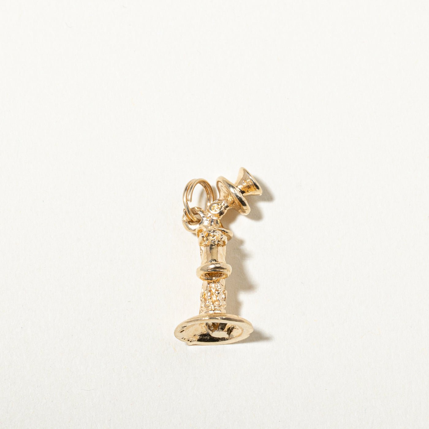 10k Yellow Gold Candlestick Telephone Charm
