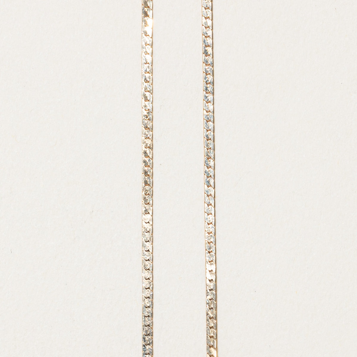 14k Diamond Open Rectangle Bar Pendant Necklace | 17"