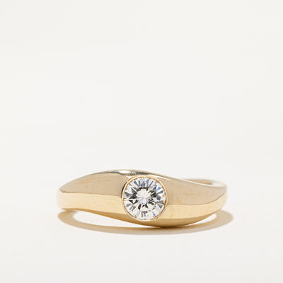 100 Ways' GIA Certified Bezel Set Diamond Engagement Ring | 0.39ct | SZ 6.75 |