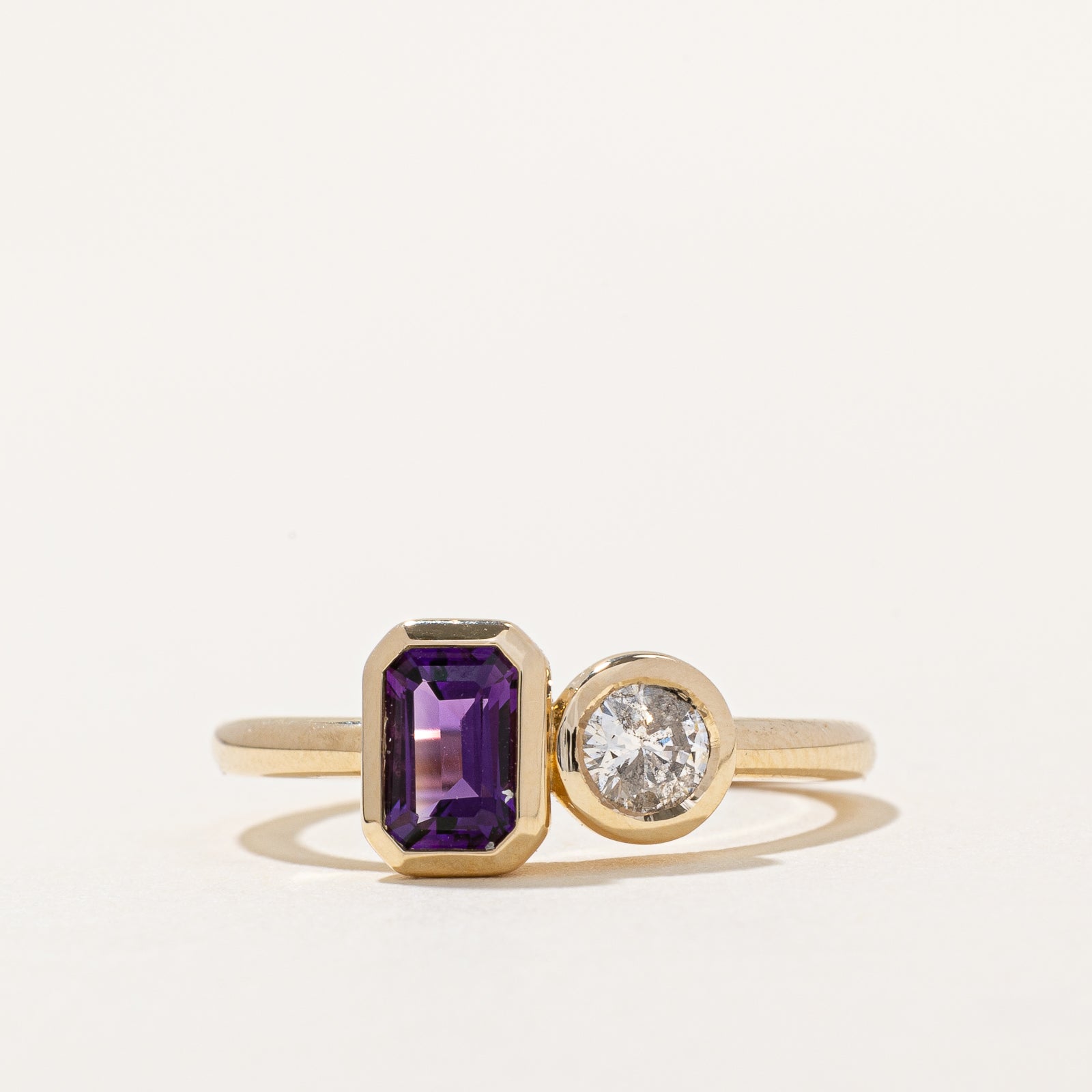 '100 Ways' Amethyst & Diamond Ring | 0.55ct, 0.21ct | SZ 7 |