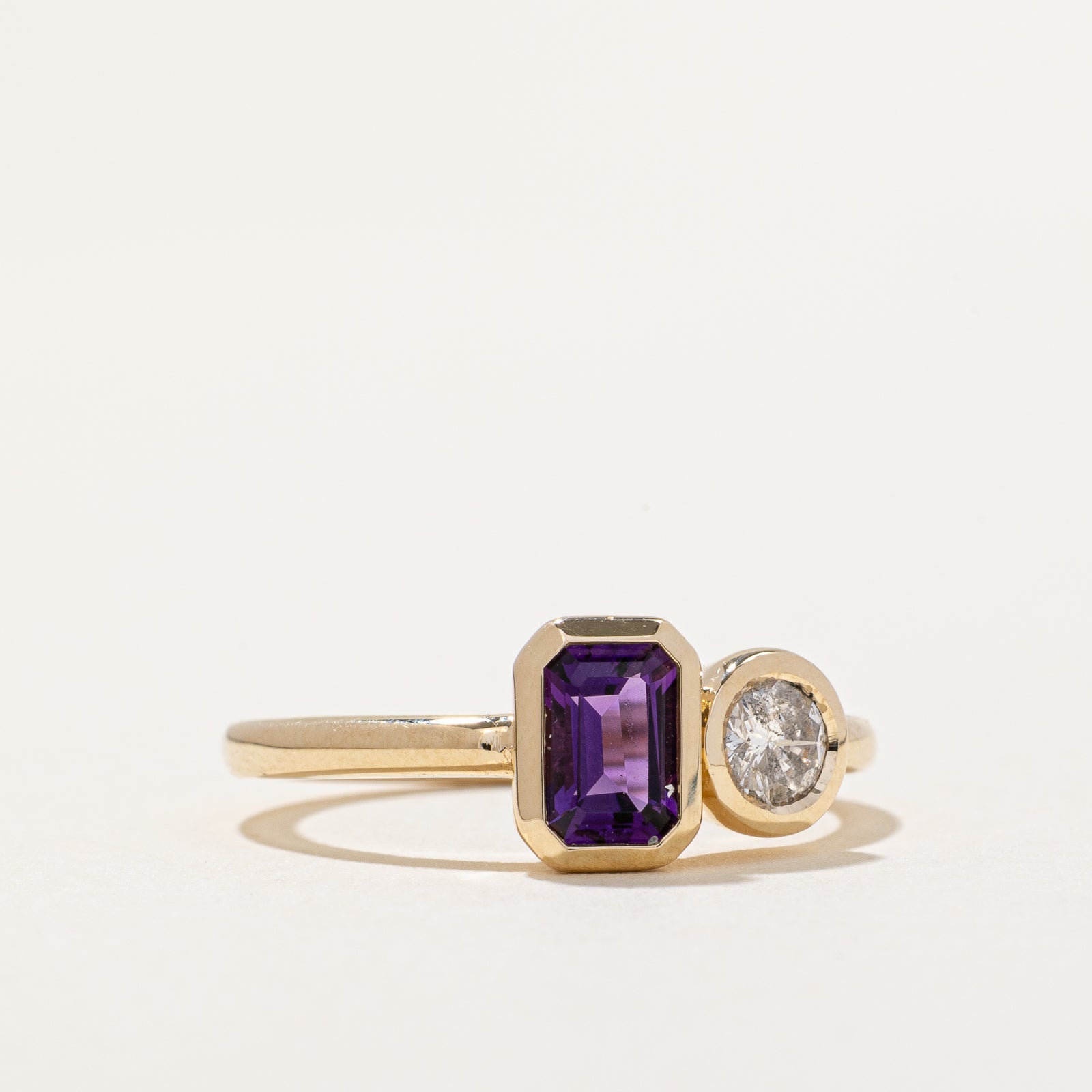 '100 Ways' Amethyst & Diamond Ring | 0.55ct, 0.21ct | SZ 7 |