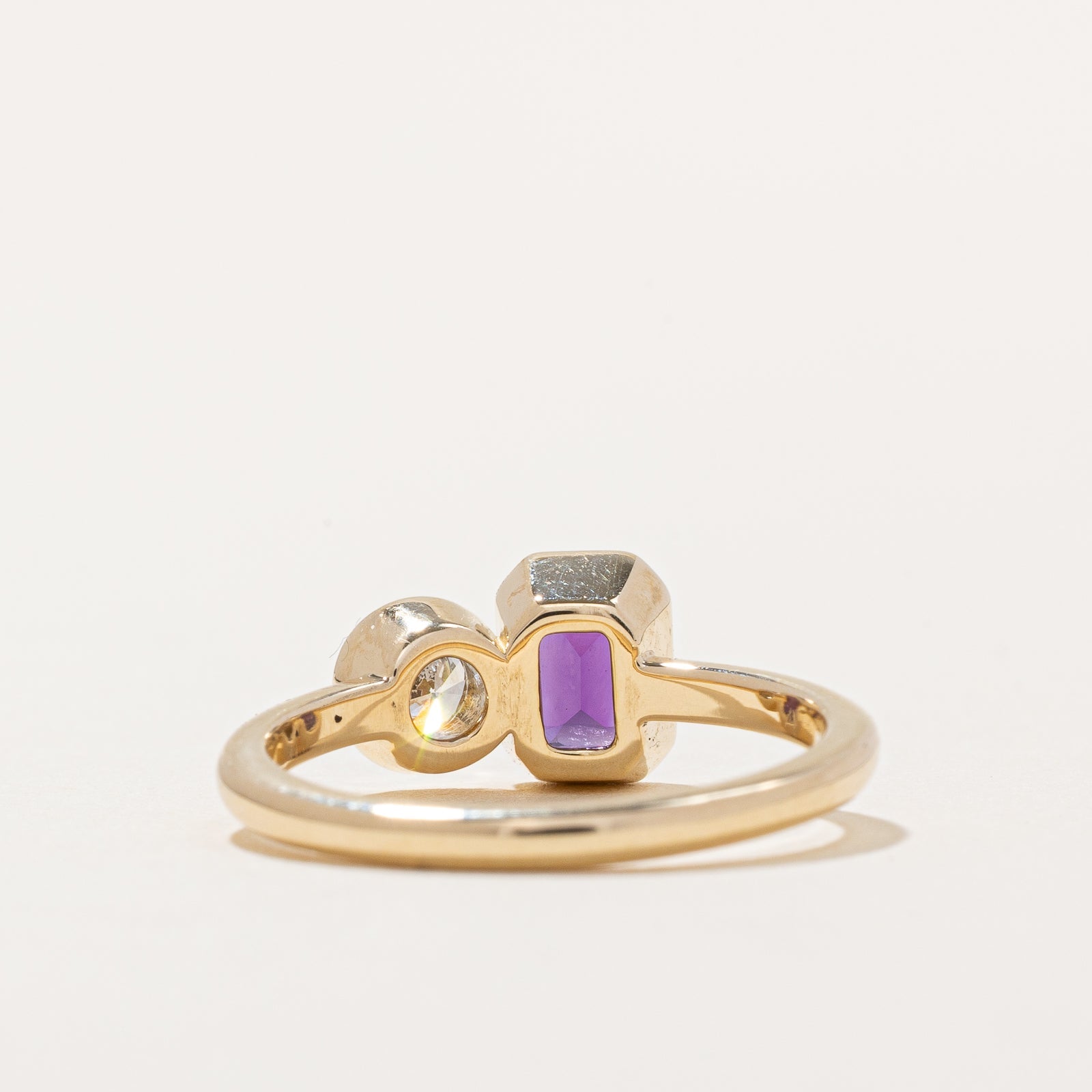 '100 Ways' Amethyst & Diamond Ring | 0.55ct, 0.21ct | SZ 7 |