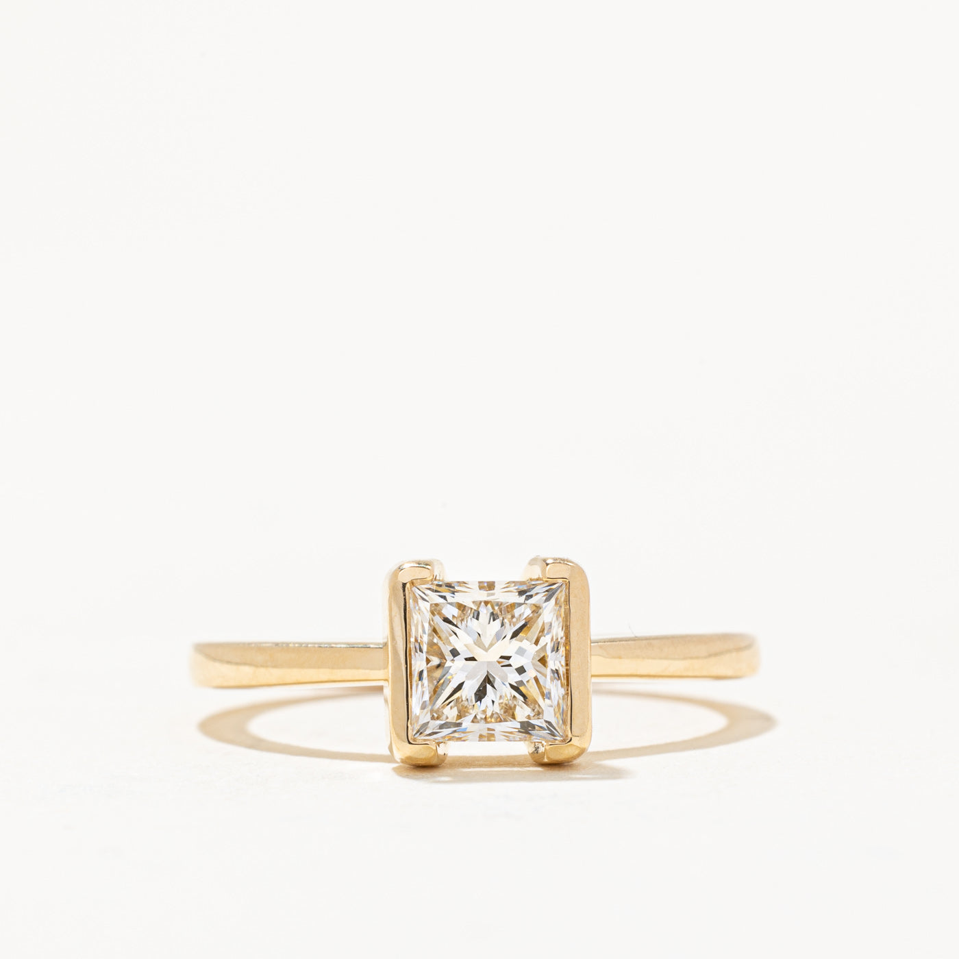 100 Ways' GIA Certified Square Cut Engagement Ring | 1.02ct VVS1 G | S