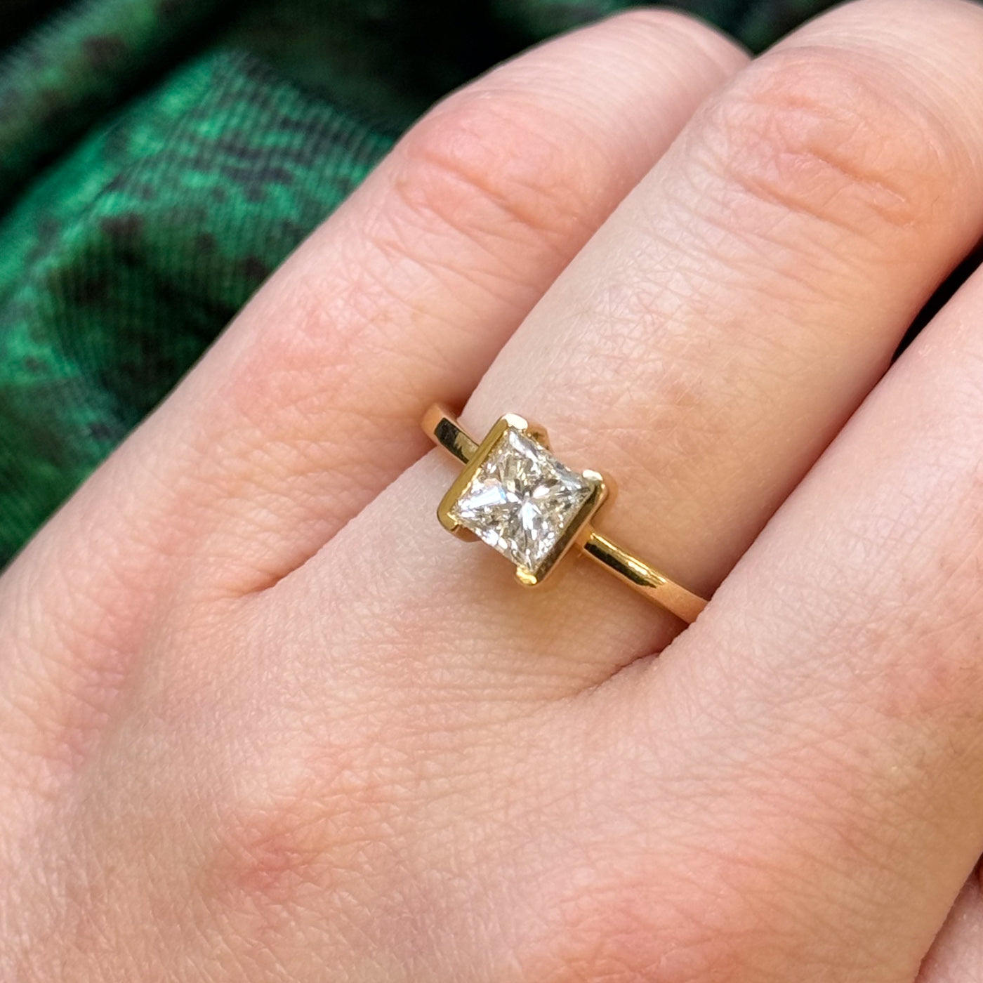 100 Ways' GIA Certified Square Cut Engagement Ring | 1.02ct VVS1 G | SZ 6.5 |