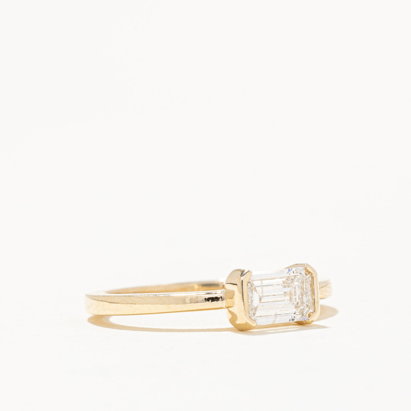 Bague de fiançailles 100 Ways avec diamant taille émeraude certifié GIA | 0,67 ct I2 G | Taille 6,75 | 