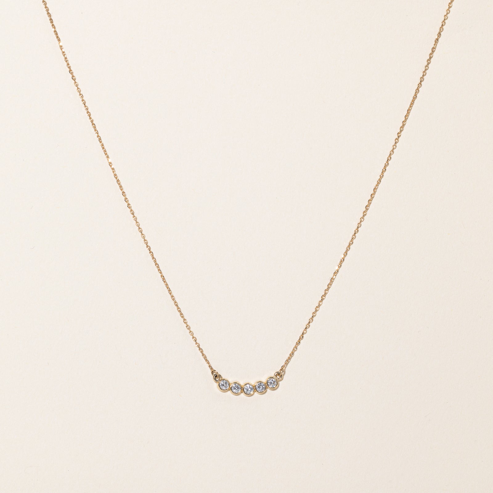 '100 Ways' Diamond Scoop Pendant & Necklace | 0.33ctw | 17.5" |