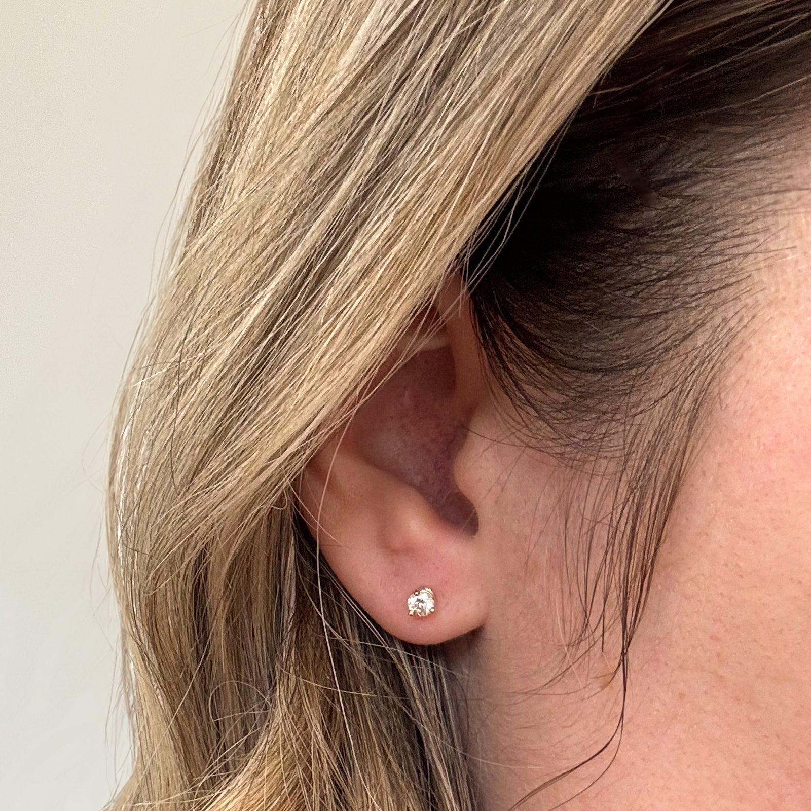 '100 Ways' Diamond Stud Press Fit Earring | 0.16ct |