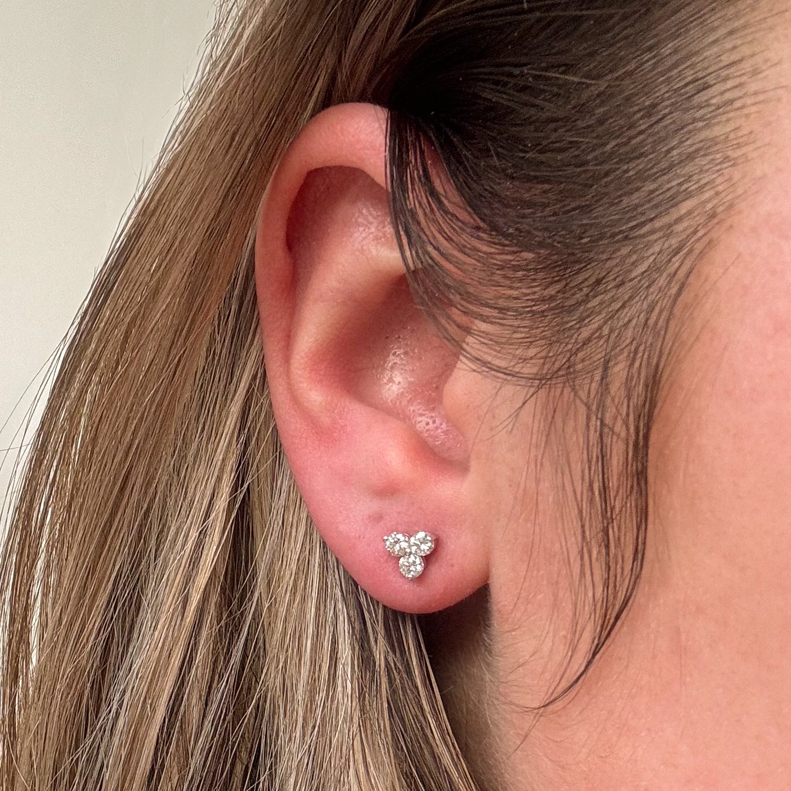 '100 Ways' Diamond Trio Cluster Earrings | 0.50ctw |