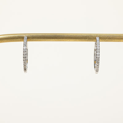 '100 Ways' Diamond Hoop Earrings 18mm | 0.25ctw |