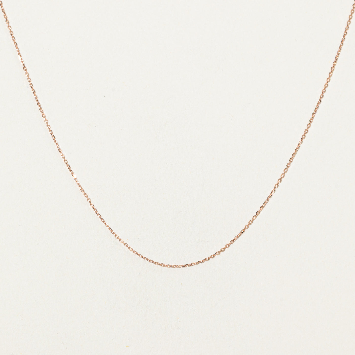 '100 Ways' 14k Rose Gold Cable Link Chain | 18"