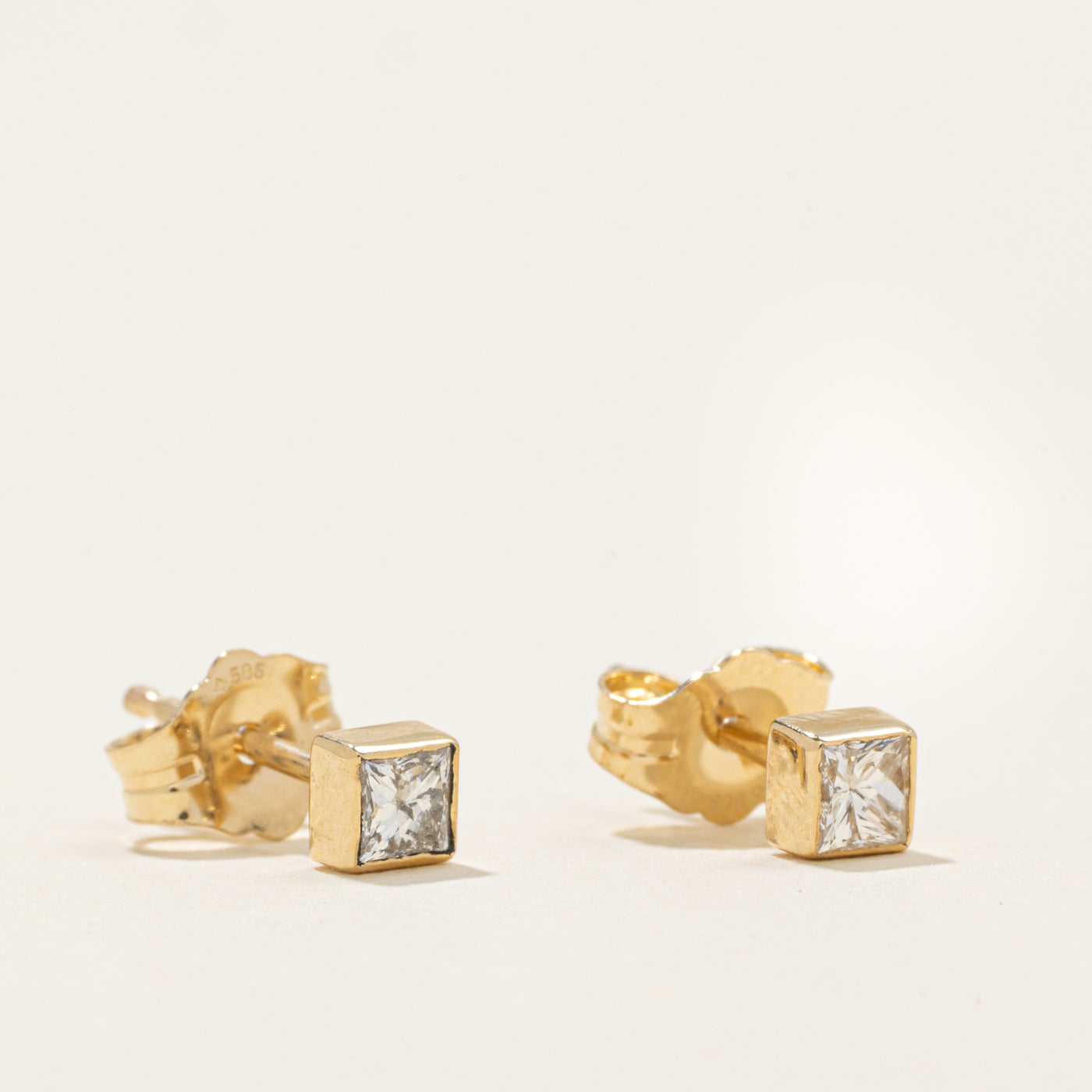 '100 Ways' Princess Cut Diamond Studs | 0.14ctw