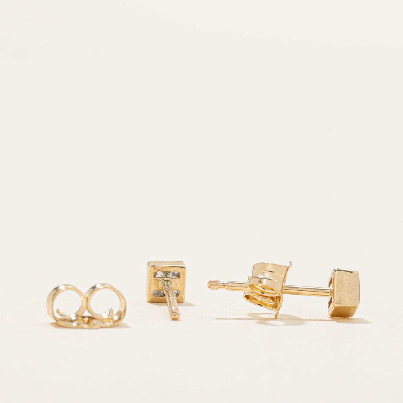 '100 Ways' Princess Cut Diamond Studs | 0.14ctw