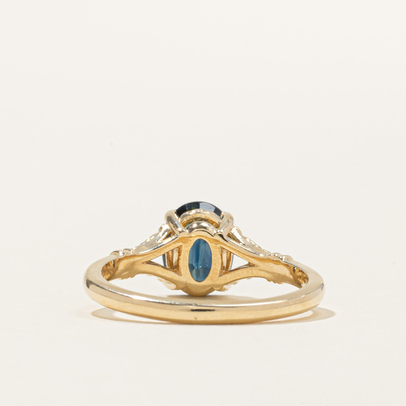 '100 Ways' Solitaire Sapphire Engraved Ring | 1.59ct | SZ 6.75