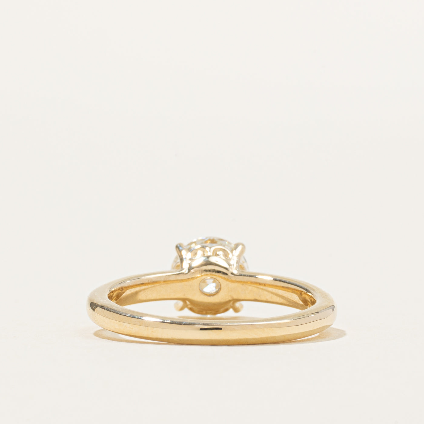 Bague de fiançailles solitaire gravée « 100 façons » | 1,22 ct | Taille 6